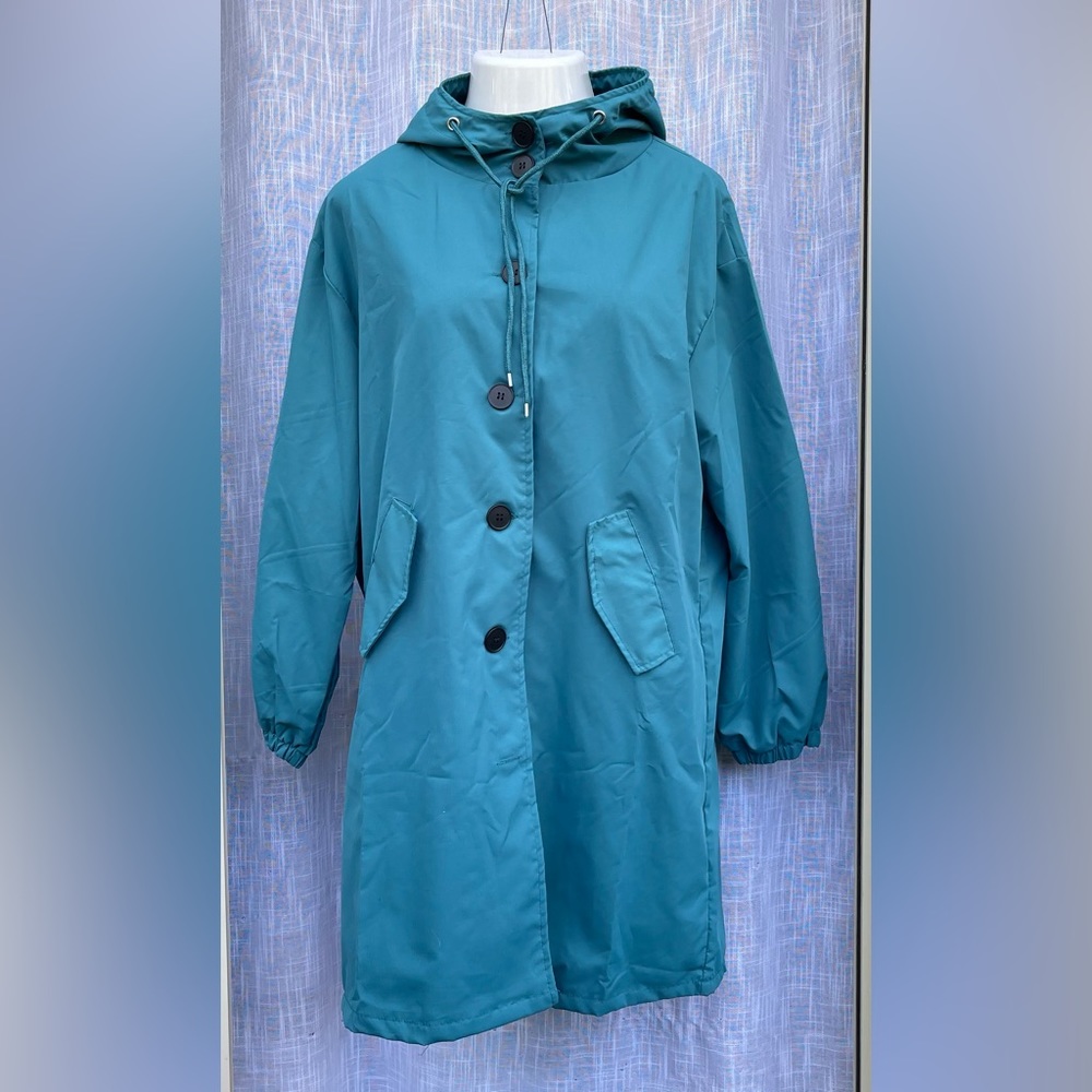 NEW Hooded Rain Coat size 1X